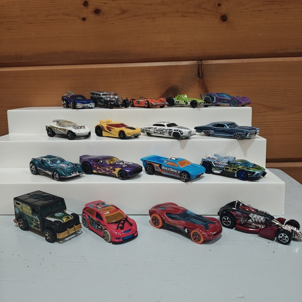 19 Piece Vintage 1995-2006 Hot Wheels Funny Unrealistic Cars Loose Bundle Lot